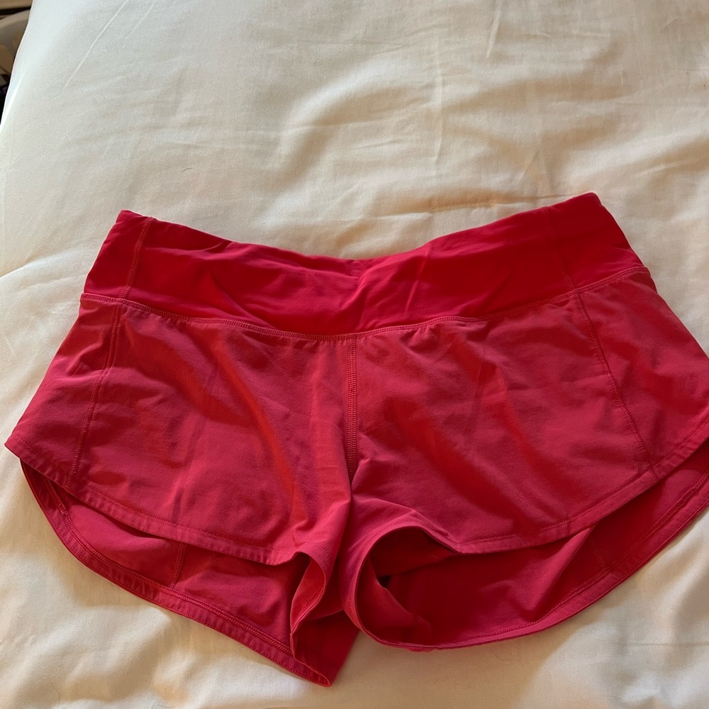 Pink speed up shorts 2.5 inch